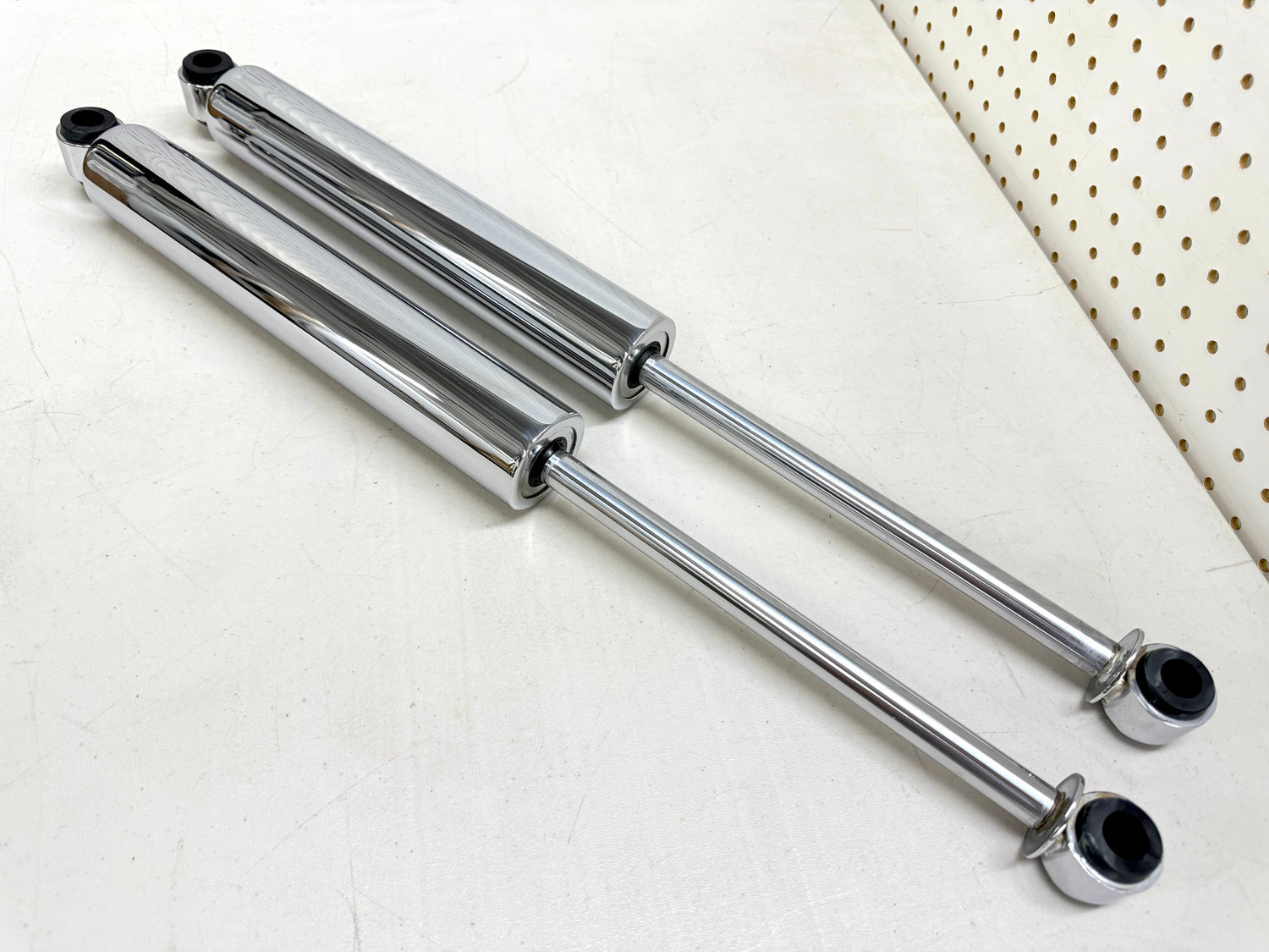 1958-1970 CHEVY IMPALA HEAVY DUTY EXTEND REAR SHOCK ABSORBERS 1PAIR / CHROME FINISH (EXTEND 24INCH)