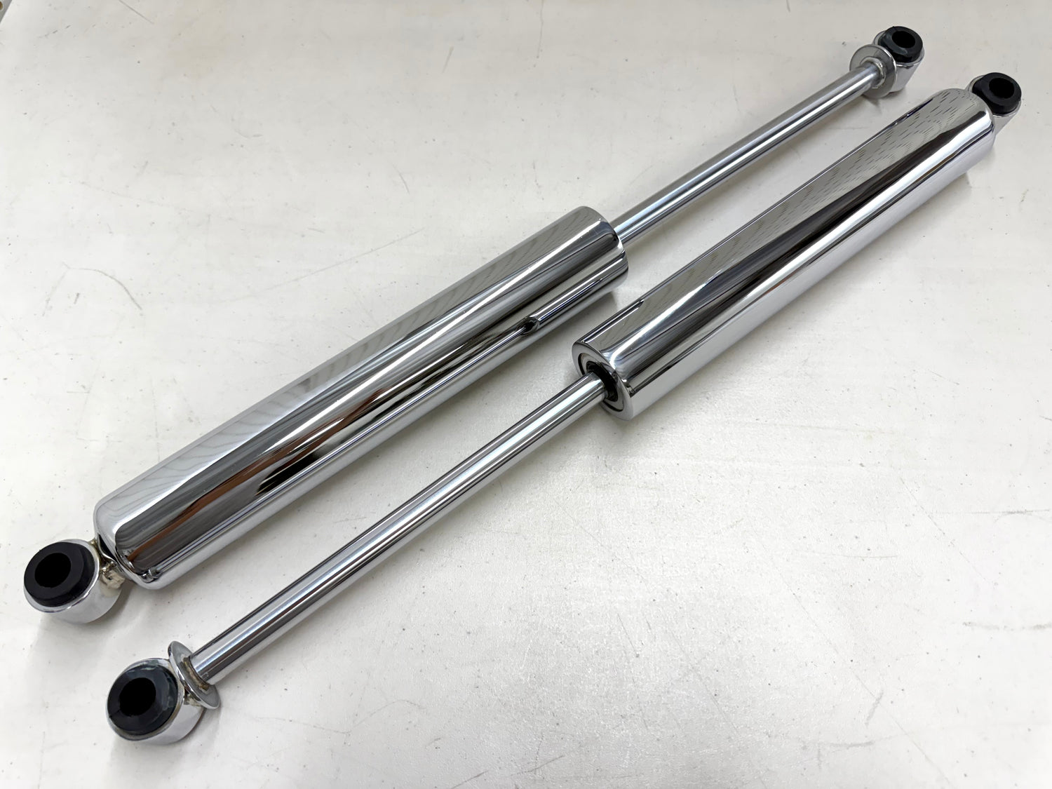 1958-1970 CHEVY IMPALA HEAVY DUTY EXTEND REAR SHOCK ABSORBERS 1PAIR / CHROME FINISH (EXTEND 24INCH)