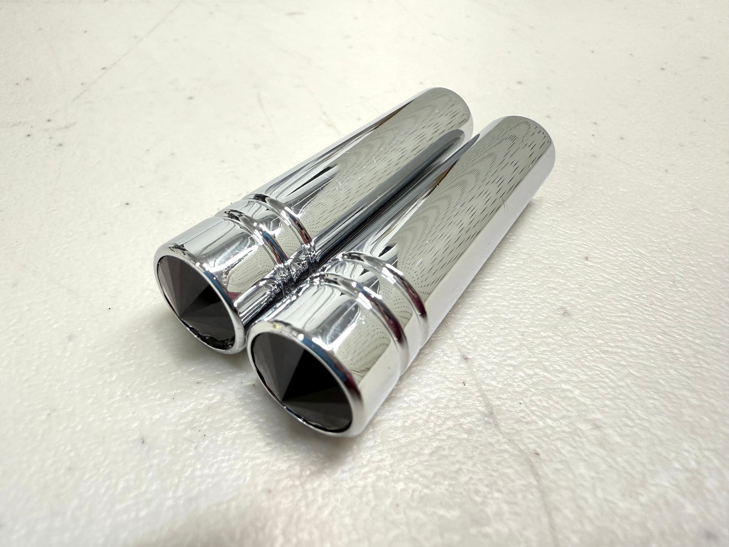 CHROME TOGGLE SWITCH EXTENSION SHORT 1PAIR (BLACK) / LOWRIDER HYDRAULICS