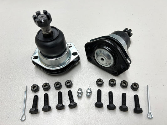 PREMIUM HEAVY DUTY  UPPER BALL JOINT 4HOLE (CHEVY IMPALA , CADI , GBODY) 1PAIR / RAW FINISH