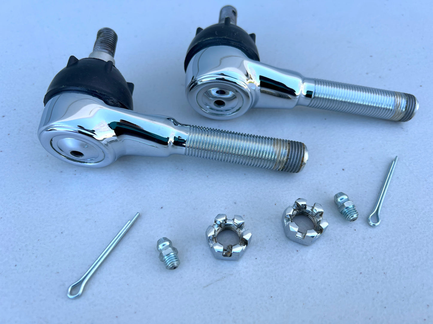 STANDARD OUTER TIEROD (1958-64 GM FULLSIZE CHEVY IMPALA BELAIR BISCAYNE etc) 1PAIR / CHROME FINISH