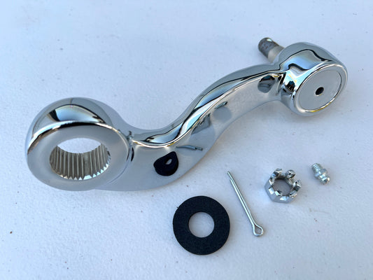 1963-1964 Chevrolet Impala , Biscayne , Bel Air Heavy Duty Manual Steering Pitman Arm / CHROME FINISHED