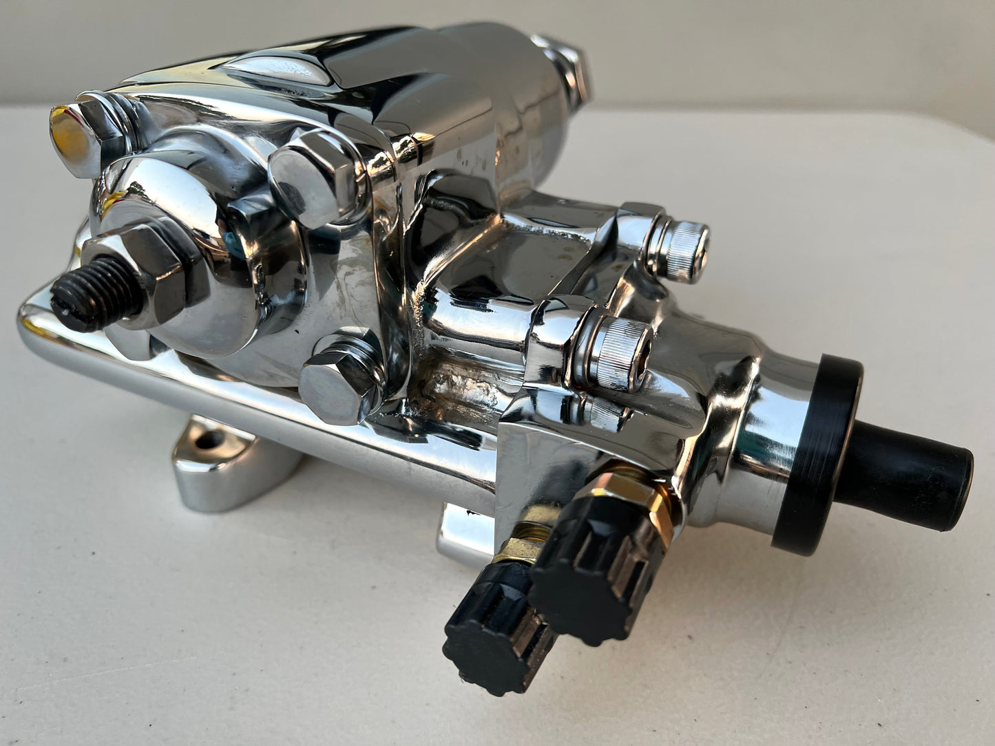 DIRECT FIT BOLT-ON POWER STEERING GEARBOX 500 SERIES / CHROME FINISH GEAR BOX (1958-1964 GM CHEVY IMPALA BELAIR BISCAYNE)