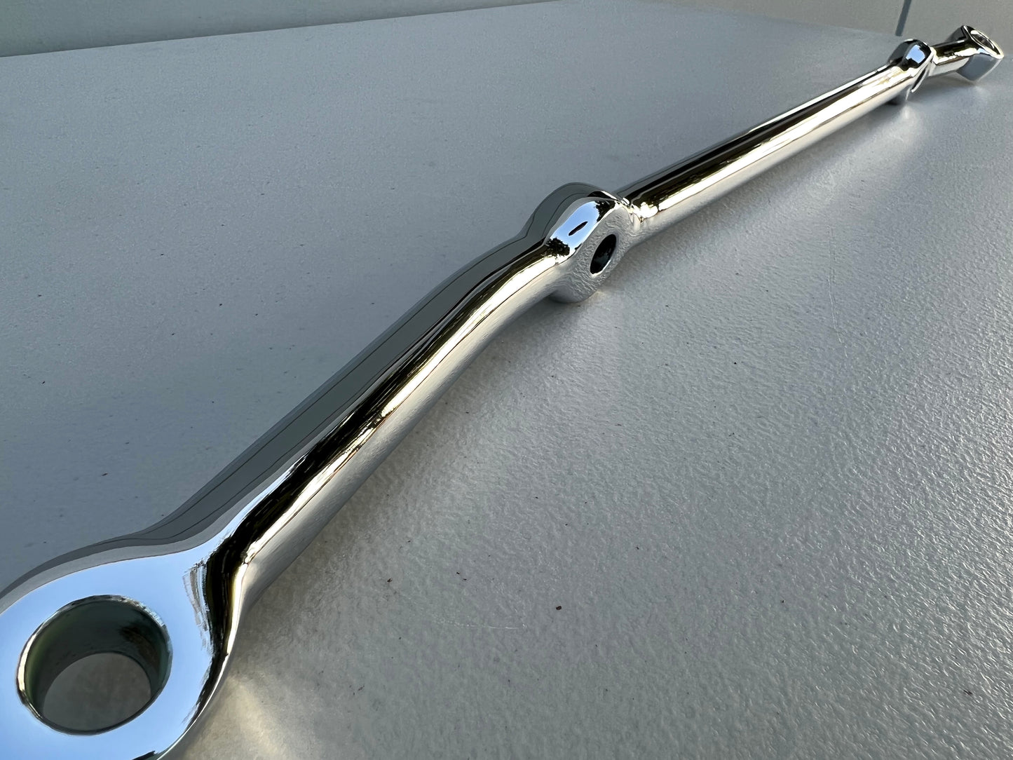 1963-64 CHEVY IMPALA BEL AIR BISCAYNE FULL-SIZE HEAVY DUTY MANUAL STEERING CENTER LINK / CHROME FINISHED