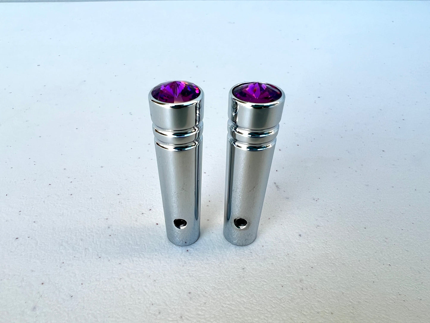 CHROME TOGGLE SWITCH EXTENSION SHORT 2PC / 1PAIR (PURPLE)