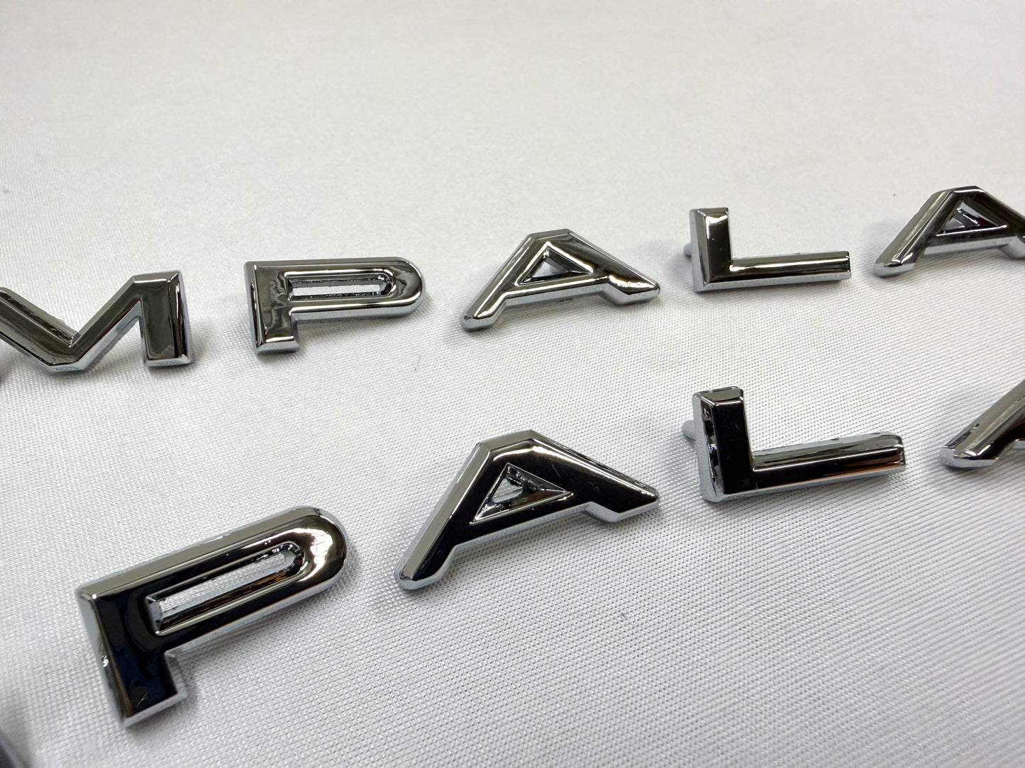1964 CHEVROLET CHEVY IMPALA / FULL SIZE "IMPALA" REAR QUARTER PANEL LETTER EMBLEM COMPLETE SET LH and RH [NEW]