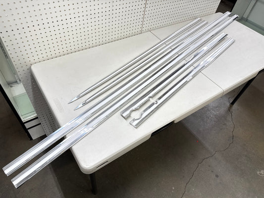 1962 CHEVY IMPALA / FULL SIZE 2 DOOR STANDARD BODY SIDE MOLDING SET 6PC [NEW][POLISHED]