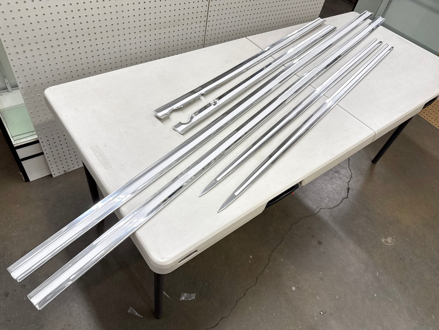 1962 CHEVY IMPALA / FULL SIZE 2 DOOR STANDARD BODY SIDE MOLDING SET 6PC [NEW][POLISHED]