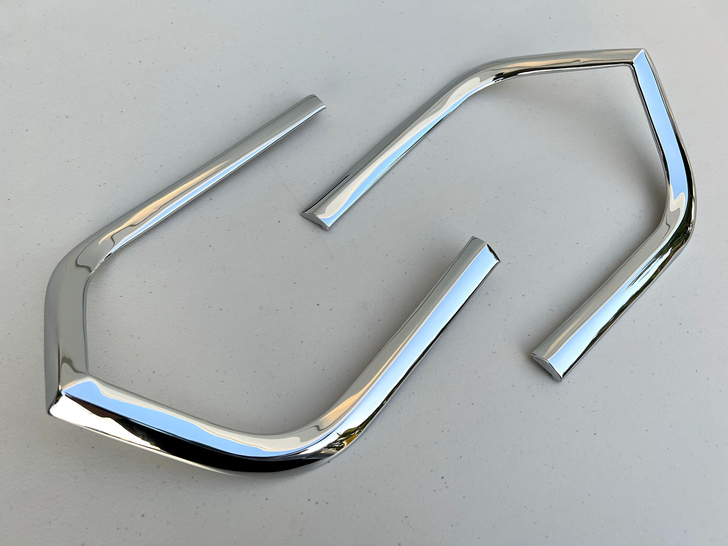 1963 CHEVY IMPALA TRUNK REAR CORNER COVE TRIMS MOLDINGS L&R SET 2PC [NEW] [CHROME FINISH]