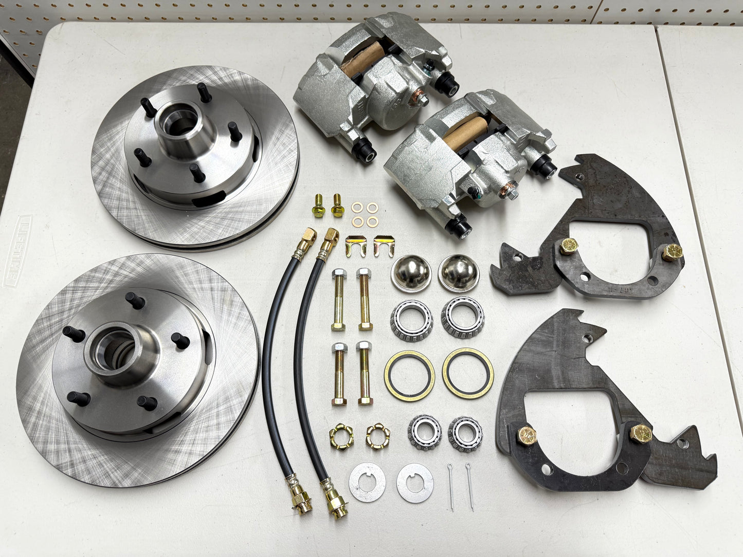 1955-57 CHEVY BEL AIR POWER BRAKE ZERO OFFSET BOLT-ON FRONT DISC BRAKE CONVERSION KIT [NEW]