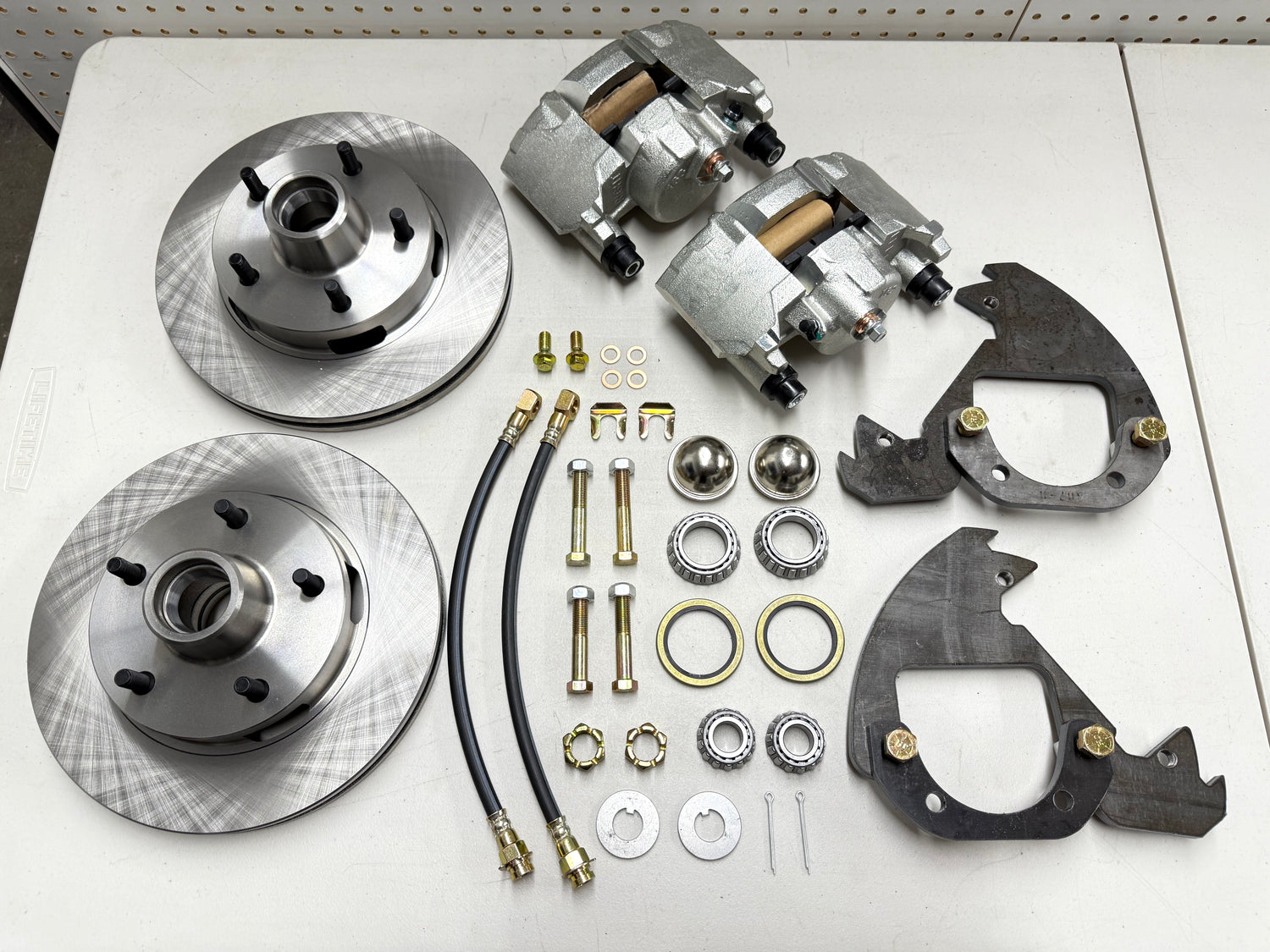1955-57 CHEVY BEL AIR POWER BRAKE ZERO OFFSET BOLT-ON FRONT DISC BRAKE CONVERSION KIT [NEW]
