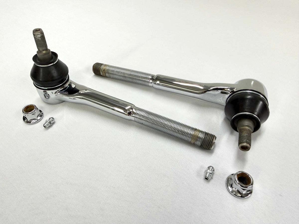 1965-68 GM FULL SIZE CHEVY IMPALA BELAIR BISCAYNE / 1966-1968 CAPRICE / 1965-1970 C10 TRUCK OUTER TIE ROD ENDS 1PAIR [NEW] / TRIPLE CHROME PLATED