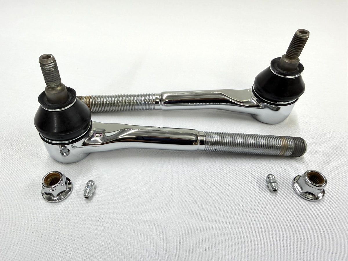 1965-68 GM FULL SIZE CHEVY IMPALA BELAIR BISCAYNE / 1966-1968 CAPRICE / 1965-1970 C10 TRUCK OUTER TIE ROD ENDS 1PAIR [NEW] / TRIPLE CHROME PLATED