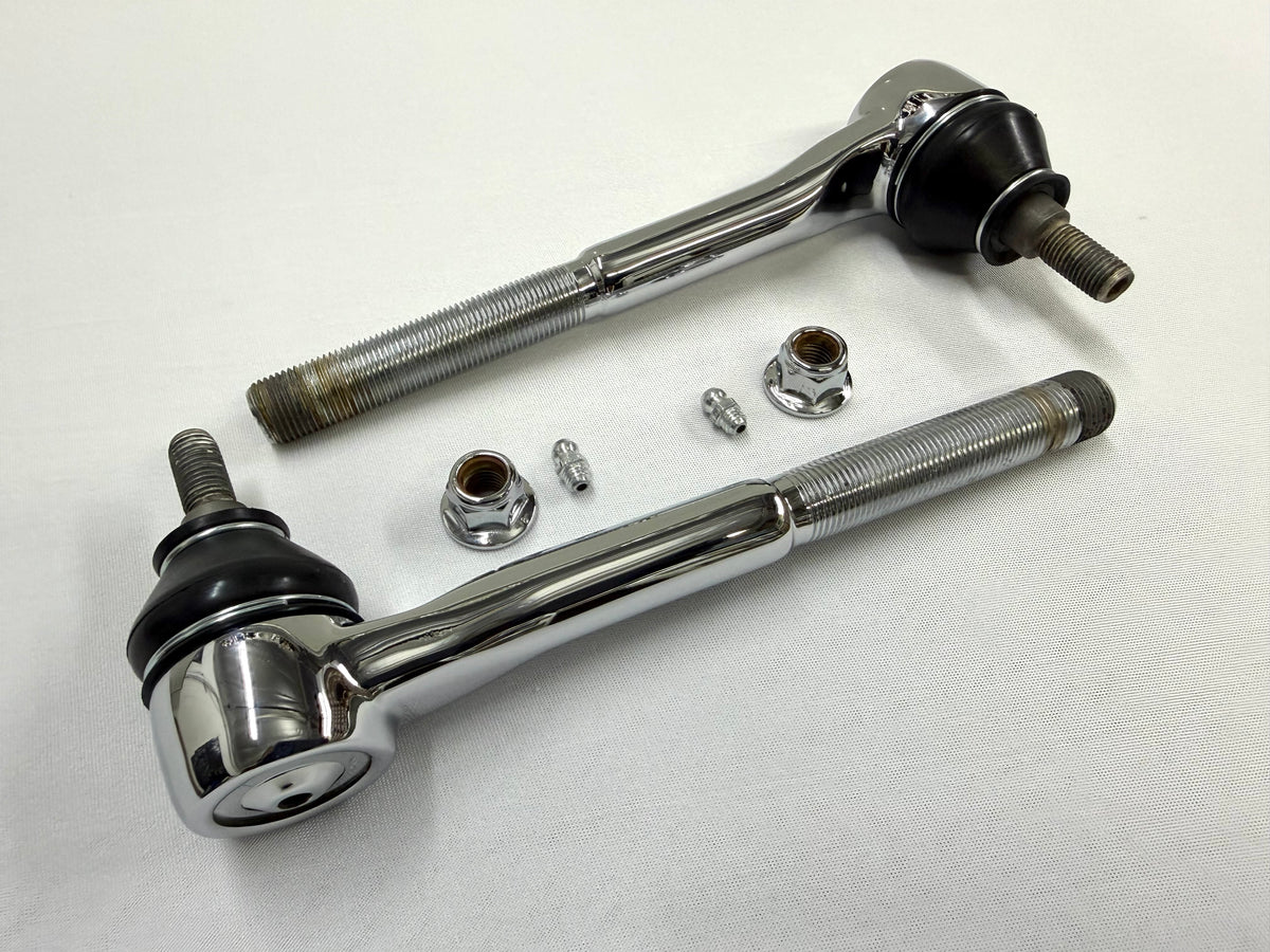 1965-68 GM FULL SIZE CHEVY IMPALA BELAIR BISCAYNE / 1966-1968 CAPRICE / 1965-1970 C10 TRUCK OUTER TIE ROD ENDS 1PAIR [NEW] / TRIPLE CHROME PLATED