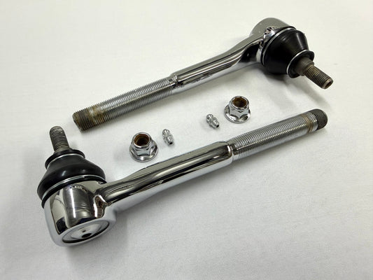 1965-68 GM FULL SIZE CHEVY IMPALA BELAIR BISCAYNE / 1966-1968 CAPRICE / 1965-1970 C10 TRUCK OUTER TIE ROD ENDS 1PAIR [NEW] / TRIPLE CHROME PLATED