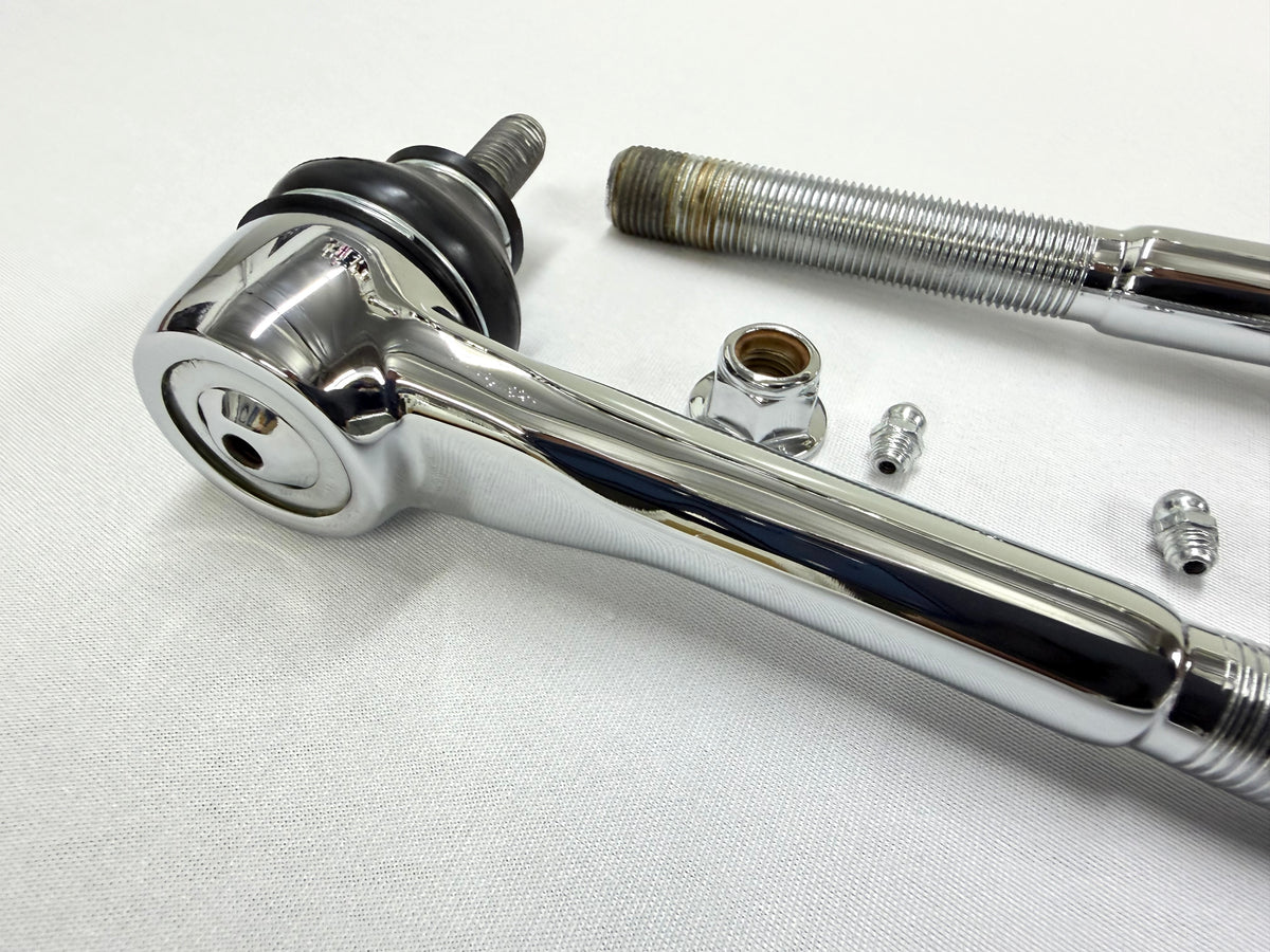 1965-68 GM FULL SIZE CHEVY IMPALA BELAIR BISCAYNE / 1966-1968 CAPRICE / 1965-1970 C10 TRUCK OUTER TIE ROD ENDS 1PAIR [NEW] / TRIPLE CHROME PLATED