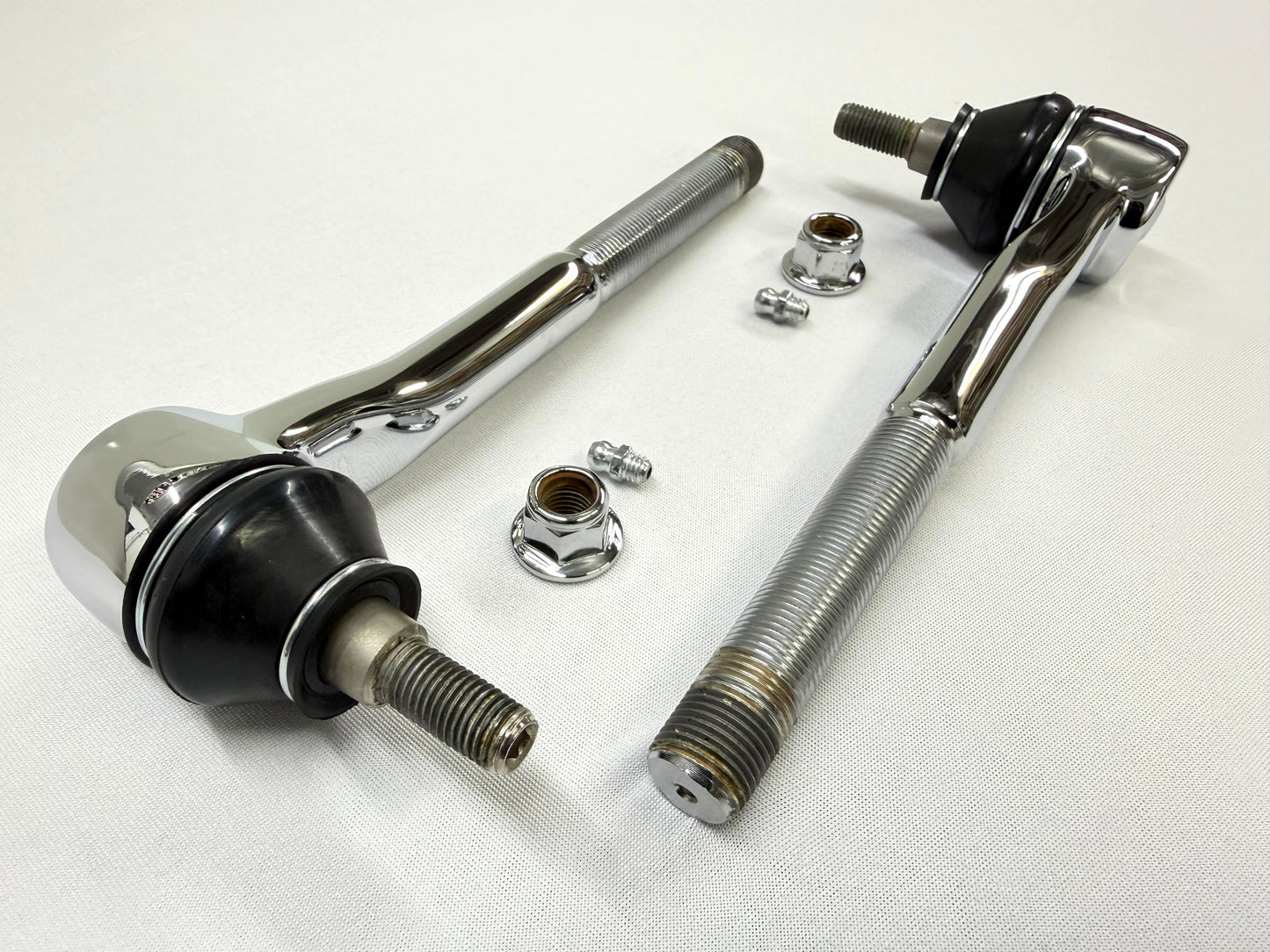 1965-68 GM FULL SIZE CHEVY IMPALA BELAIR BISCAYNE / 1966-1968 CAPRICE / 1965-1970 C10 TRUCK INNER TIE ROD ENDS 1PAIR [NEW] / TRIPLE CHROME PLATED