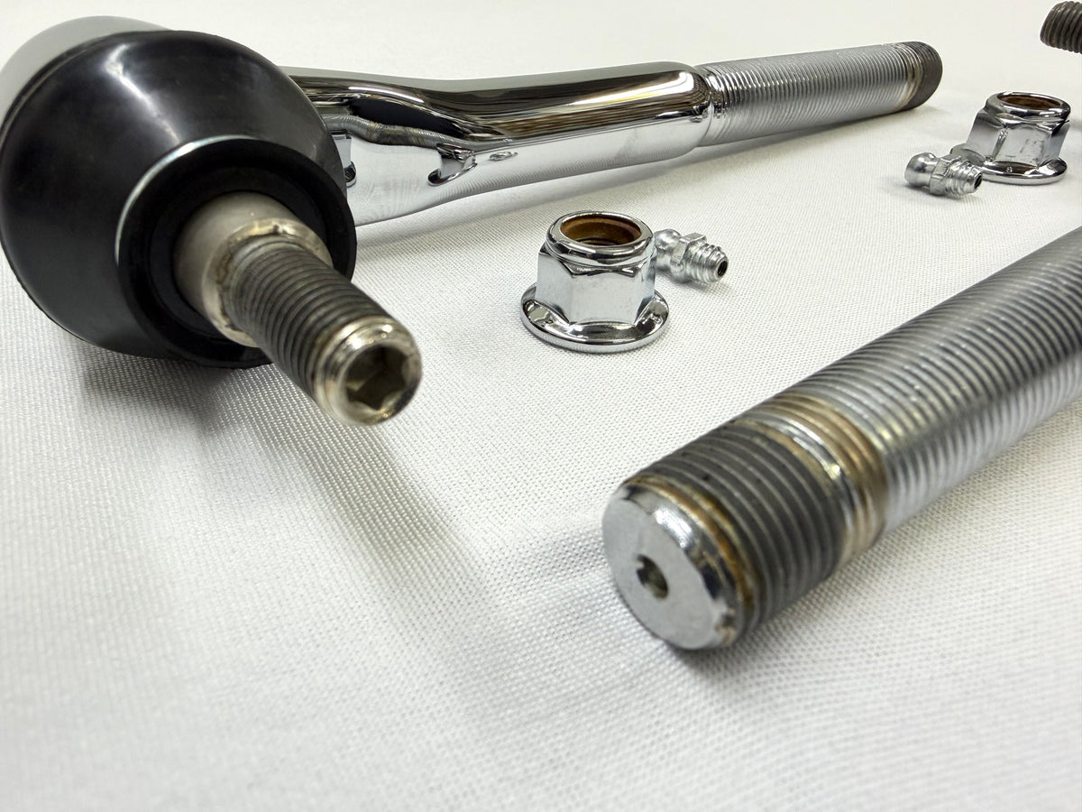 1965-68 GM FULL SIZE CHEVY IMPALA BELAIR BISCAYNE / 1966-1968 CAPRICE / 1965-1970 C10 TRUCK INNER TIE ROD ENDS 1PAIR [NEW] / TRIPLE CHROME PLATED