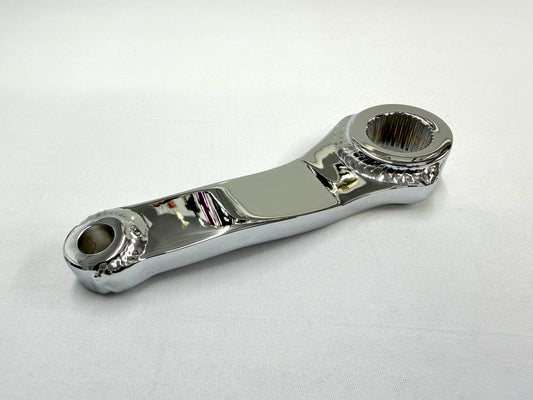 1965-70 GM FULL SIZE CHEVY IMPALA BELAIR BISCAYNE CAPRICE POWER STEERING PITMAN ARM 1PC [NEW][TRIPLE CHROME PLATED]