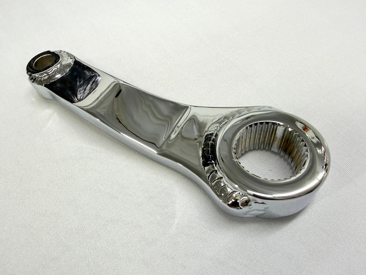 1965-70 GM FULL SIZE CHEVY IMPALA BELAIR BISCAYNE CAPRICE POWER STEERING PITMAN ARM 1PC [NEW][TRIPLE CHROME PLATED]