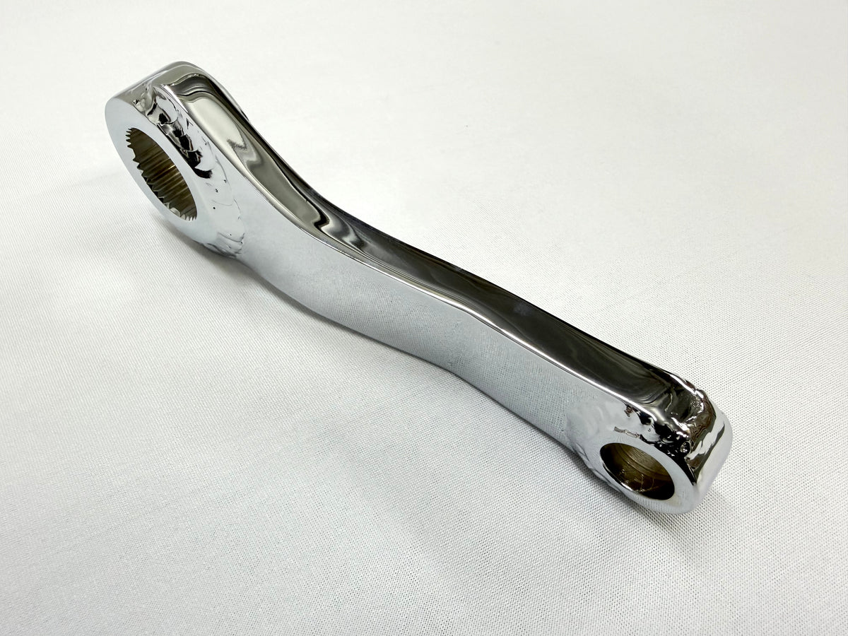 1965-70 GM FULL SIZE CHEVY IMPALA BELAIR BISCAYNE CAPRICE POWER STEERING PITMAN ARM 1PC [NEW][TRIPLE CHROME PLATED]