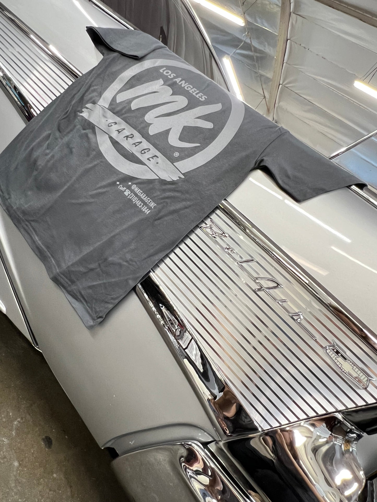 MKG CLASSIC LOGO Short Sleeve Tshirt T shirt [GRAPHITE/S-4XL] - Designed by OG.Slick (MK GARAGE x OG SLICK)