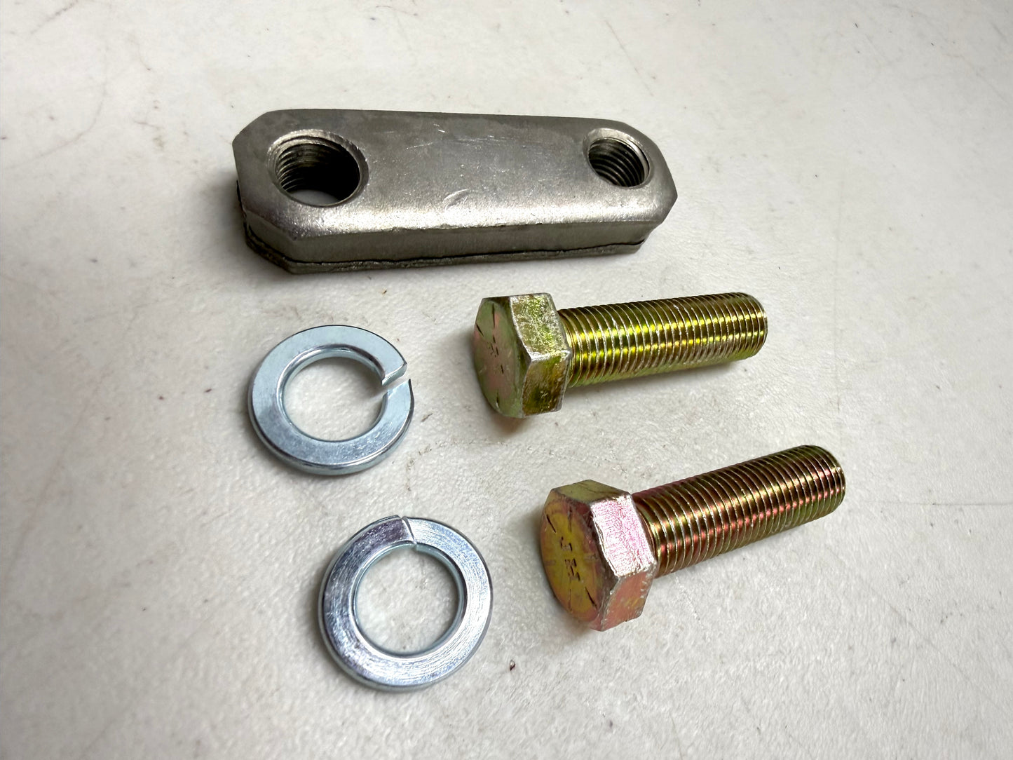 1958-1964 CHEVY IMPALA BEL AIR BISCAYNE EL CAMINO / 1963-1982 CORVETTE LOWER CONTROL A-ARM PLATE SET WITH SCREWS AND WASHERS