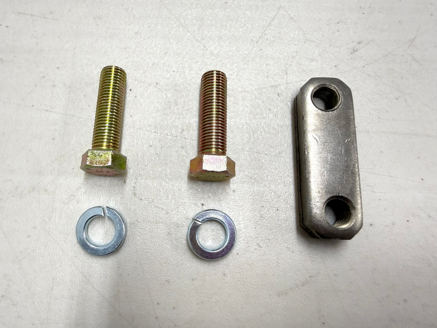 1958-1964 CHEVY IMPALA BEL AIR BISCAYNE EL CAMINO / 1963-1982 CORVETTE LOWER CONTROL A-ARM PLATE SET WITH SCREWS AND WASHERS