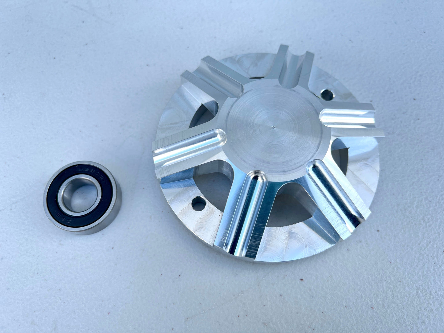 STILLMAN STYLE BILLET ALUMINIUM MOTOR END CAP WITH BEARING / RAW