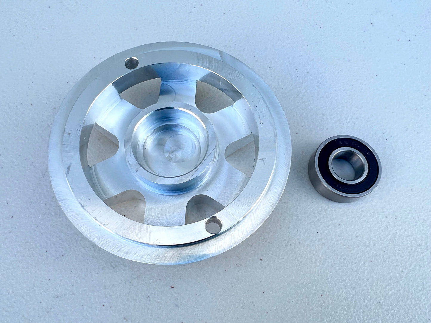 STILLMAN STYLE BILLET ALUMINIUM MOTOR END CAP WITH BEARING / RAW