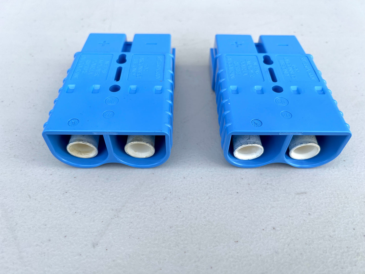 CUSTOM HEAVY DUTY BATTERY QUICK DISCONNECT (GROUND) 2/0 GA BLUE 1PAIR / LOWRIDER HYDRAULIC PARTS