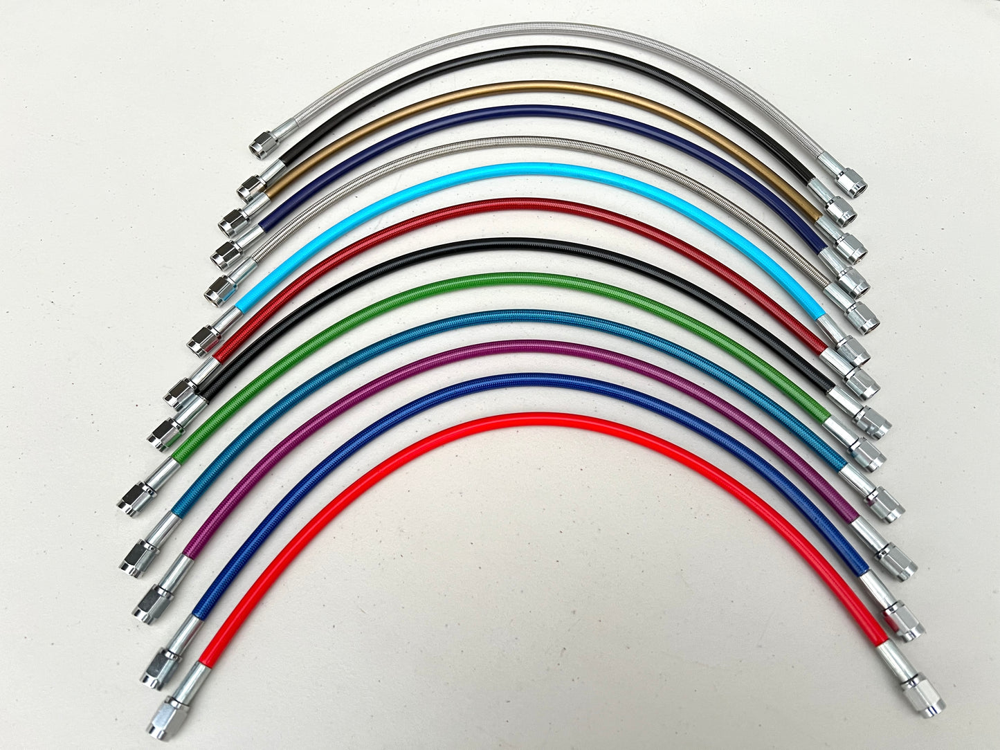 1959-1964 CHEVROLET IMPALA , FULL-SIZE PASSENGER CAR REAR BRAKE LINE HOSE KIT (FRAME TO REAR END) 13 colors [NEW]