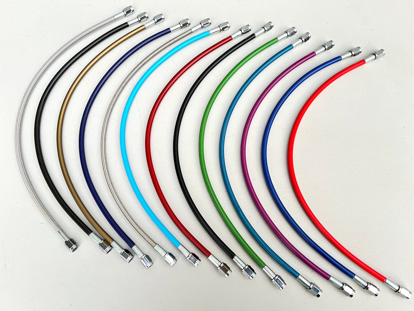 1959-1964 CHEVROLET IMPALA , FULL-SIZE PASSENGER CAR REAR BRAKE LINE HOSE KIT (FRAME TO REAR END) 13 colors [NEW]