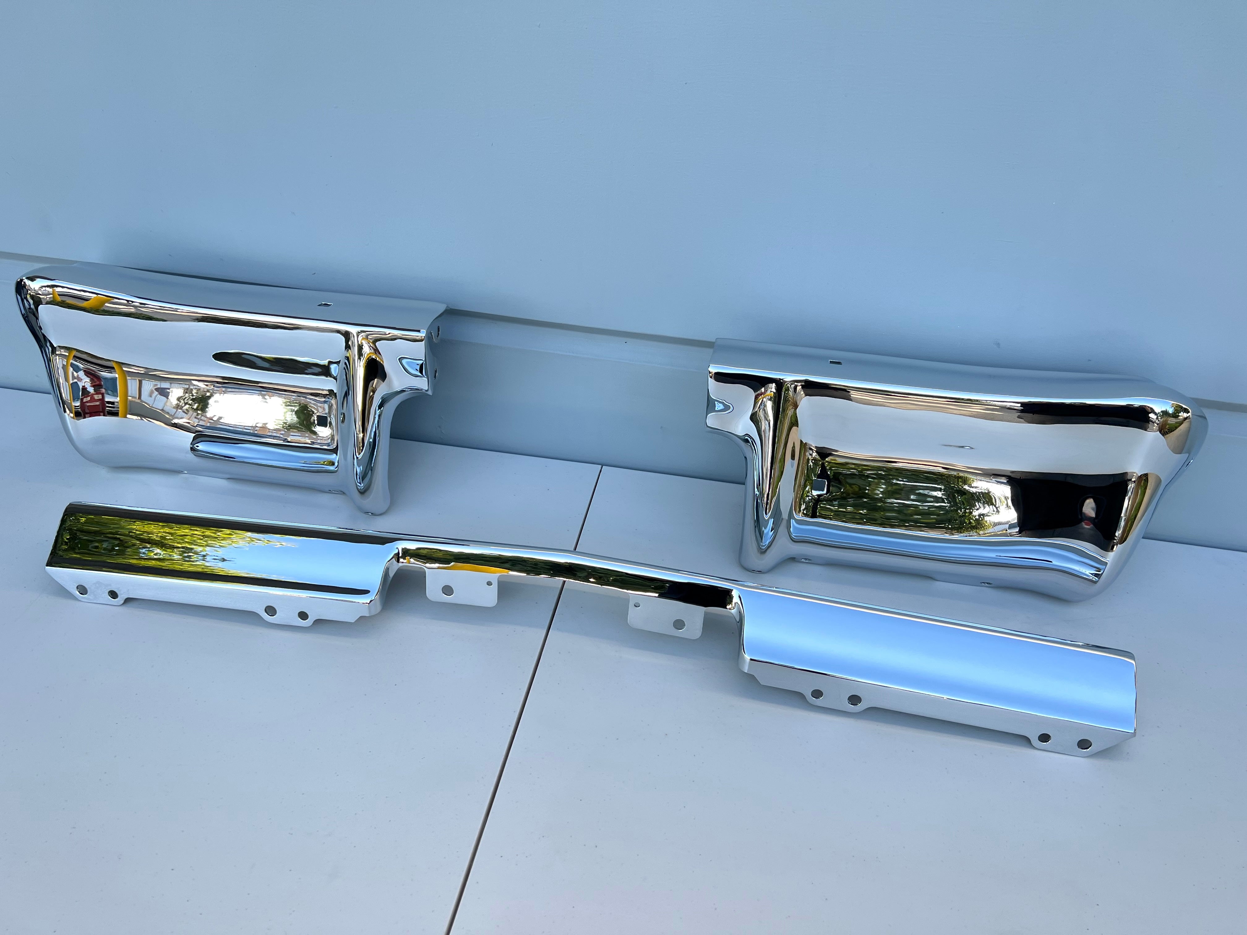 KK Chromium Rear Bumper Guard Pair – 1963 Chevy Impala, Vintage Style