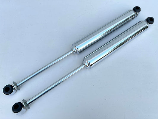 1958-1964 Chevy Impala Heavy Duty Extend Shock Absorbers Pair / Chrome Finish