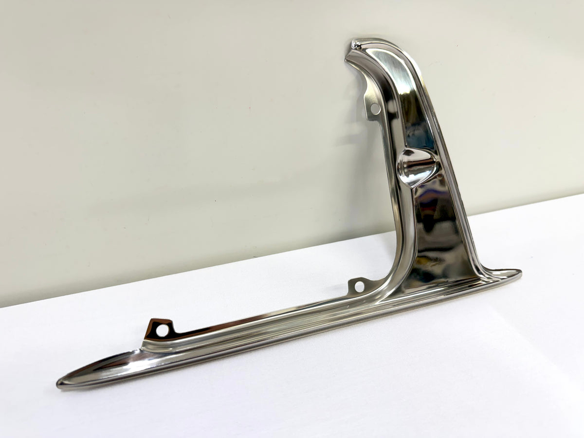 1962-1963 CHEVROLET CHEVY IMPALA BEL AIR BISCAYNE GAS DOOR GUARD 1PC / STAINLESS STEEL [NEW]