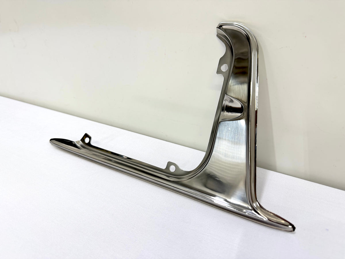 1962-1963 CHEVROLET CHEVY IMPALA BEL AIR BISCAYNE GAS DOOR GUARD 1PC / STAINLESS STEEL [NEW]