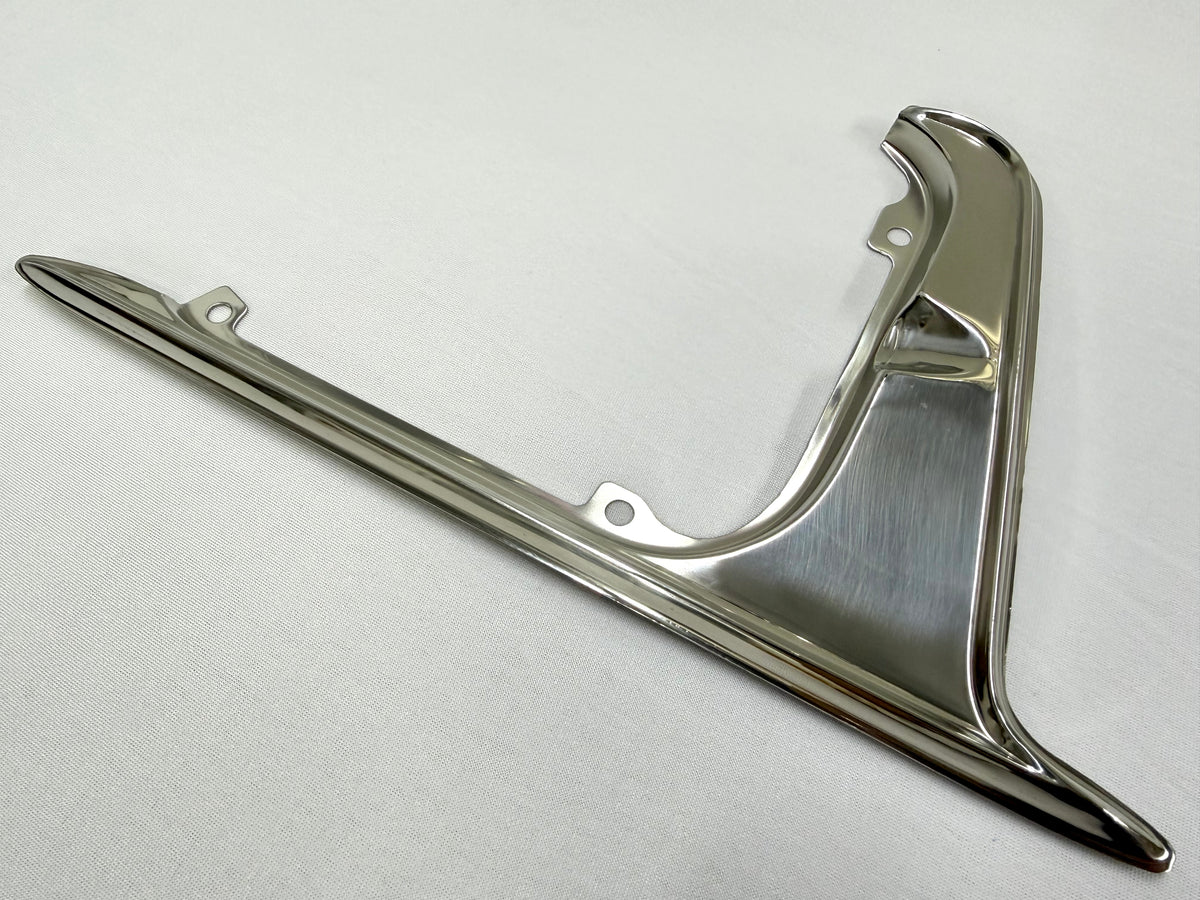1962-1963 CHEVROLET CHEVY IMPALA BEL AIR BISCAYNE GAS DOOR GUARD 1PC / STAINLESS STEEL [NEW]