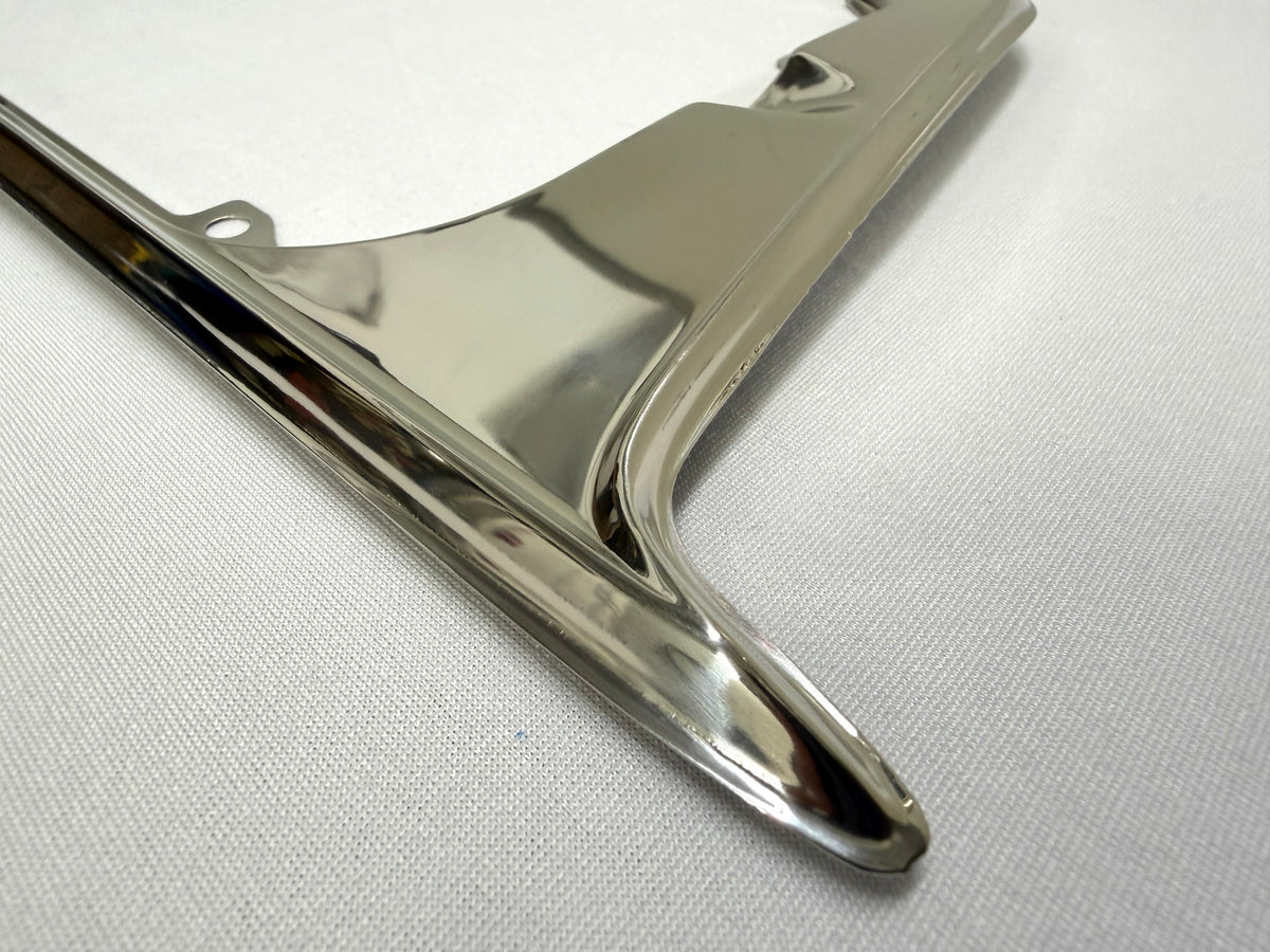 1962-1963 CHEVROLET CHEVY IMPALA BEL AIR BISCAYNE GAS DOOR GUARD 1PC / STAINLESS STEEL [NEW]