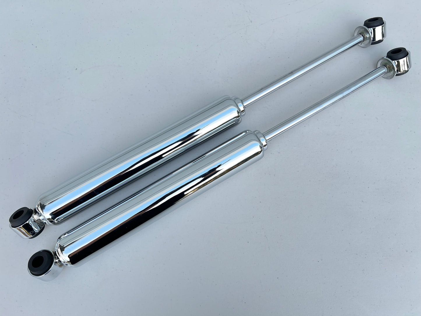 1958-1964 Chevy Impala Heavy Duty Extend Shock Absorbers Pair / Chrome Finish