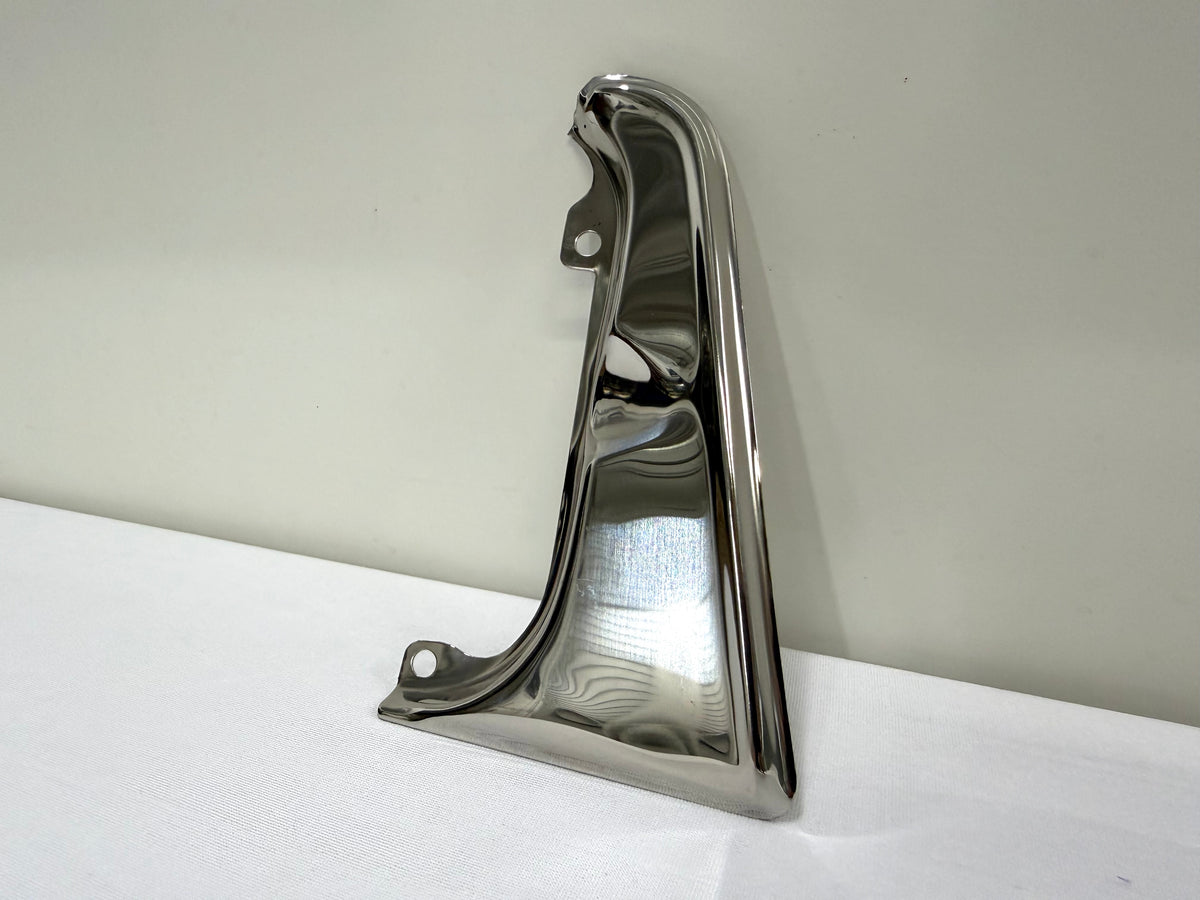 1964 CHEVROLET CHEVY IMPALA BEL AIR BISCAYNE STANDARD (NON SS) GAS DOOR GUARD 1PC / STAINLESS STEEL [NEW]