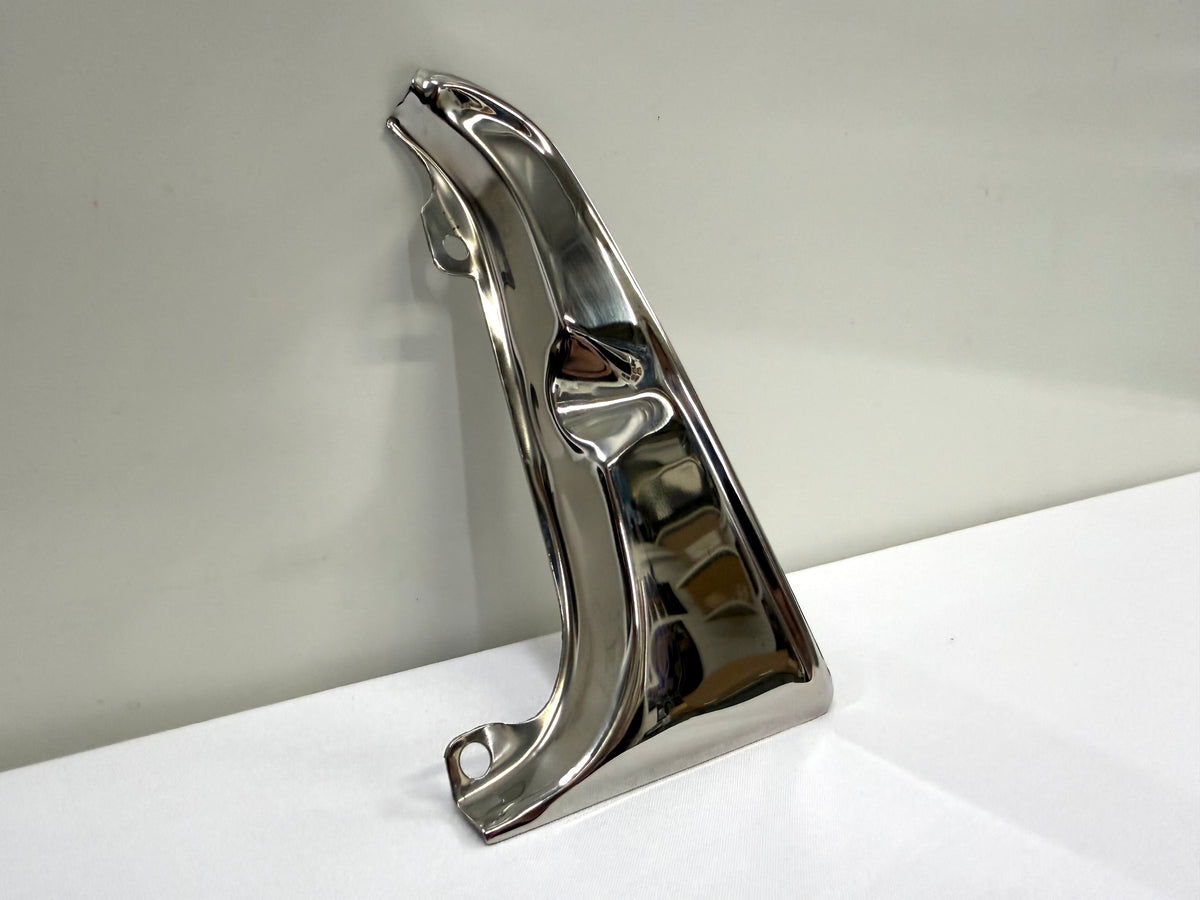 1964 CHEVROLET CHEVY IMPALA BEL AIR BISCAYNE STANDARD (NON SS) GAS DOOR GUARD 1PC / STAINLESS STEEL [NEW]