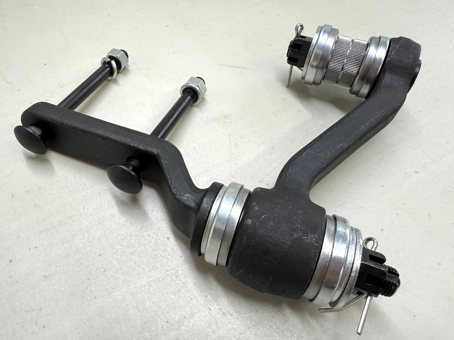 1955-57 GM CHEVY BEL AIR PREMIUM HD IDLER ARM WITH UPGRADED BEARING CONVERSION / RAW FINISH