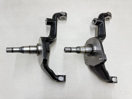 1959-64 CHEVY IMPALA BELAIR DRUM BRAKE SPINDLES (PAIR) / RAW FINISH [NEW]