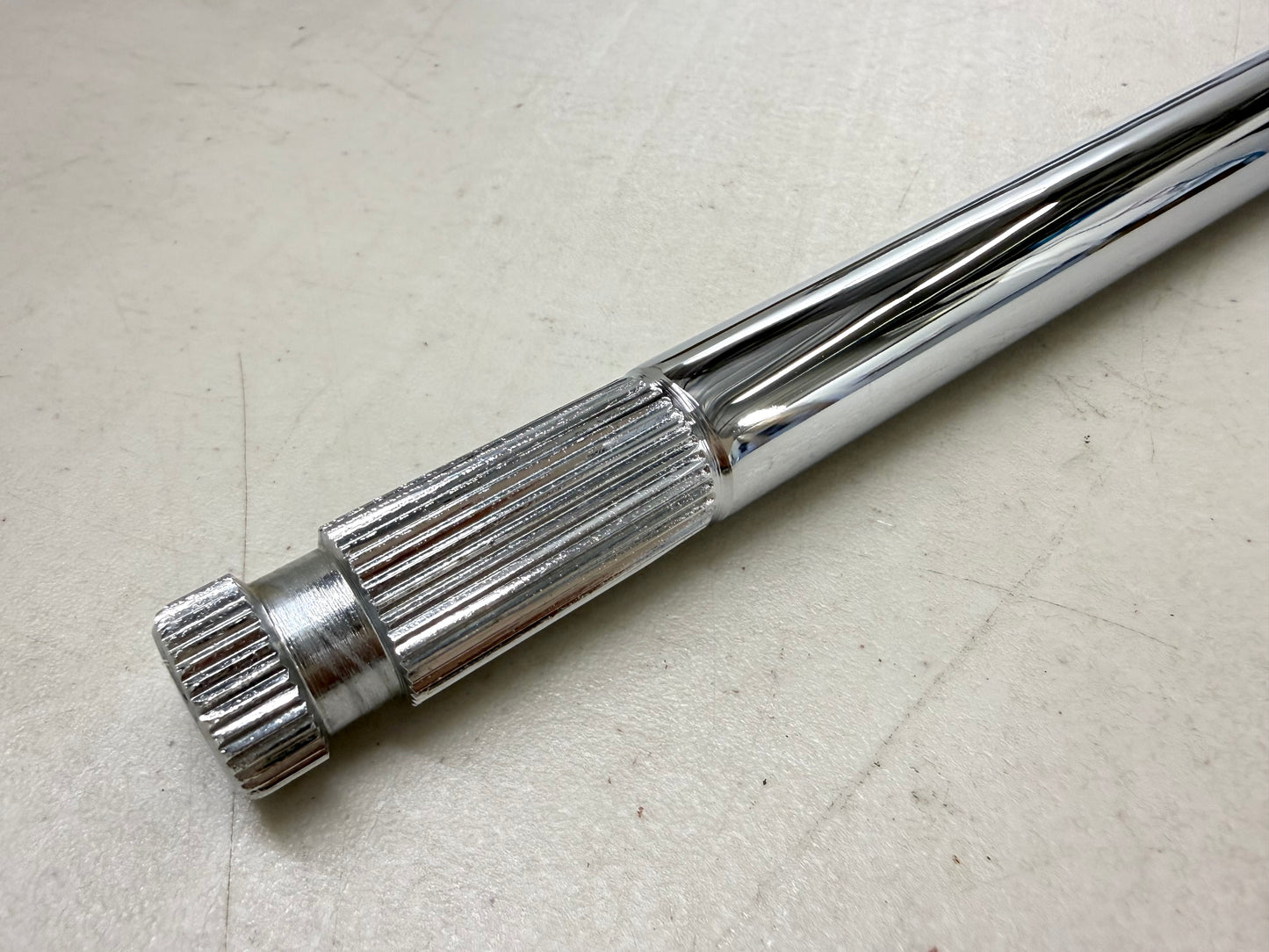 1958-64 CHEVY IMPALA POWER STEERING COLUMN SHAFT *SHAFT ONLY / CHROME FINISH