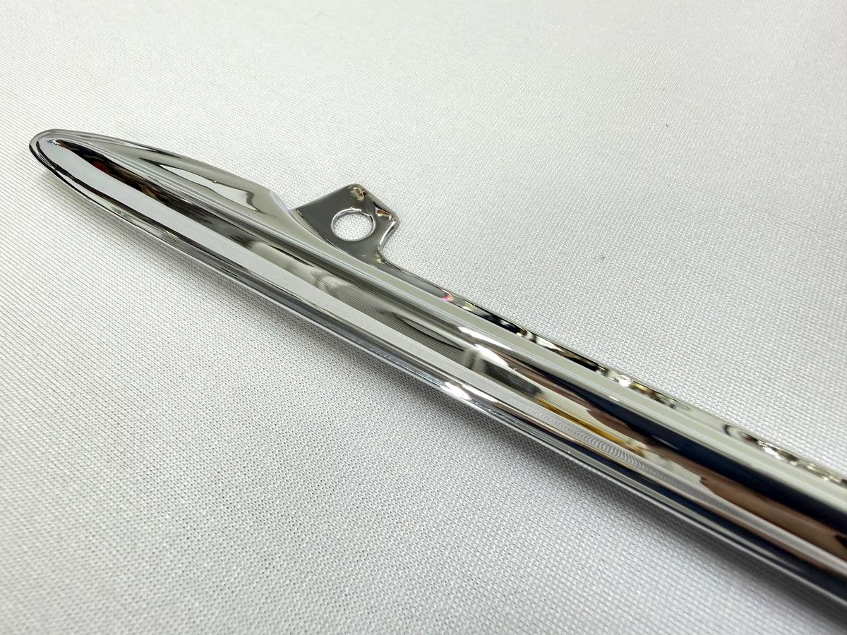1961 CHEVROLET CHEVY IMPALA BEL AIR BISCAYNE GAS DOOR GUARD 1PC / STAINLESS STEEL [NEW][TRIPLE CHROME PLATED]