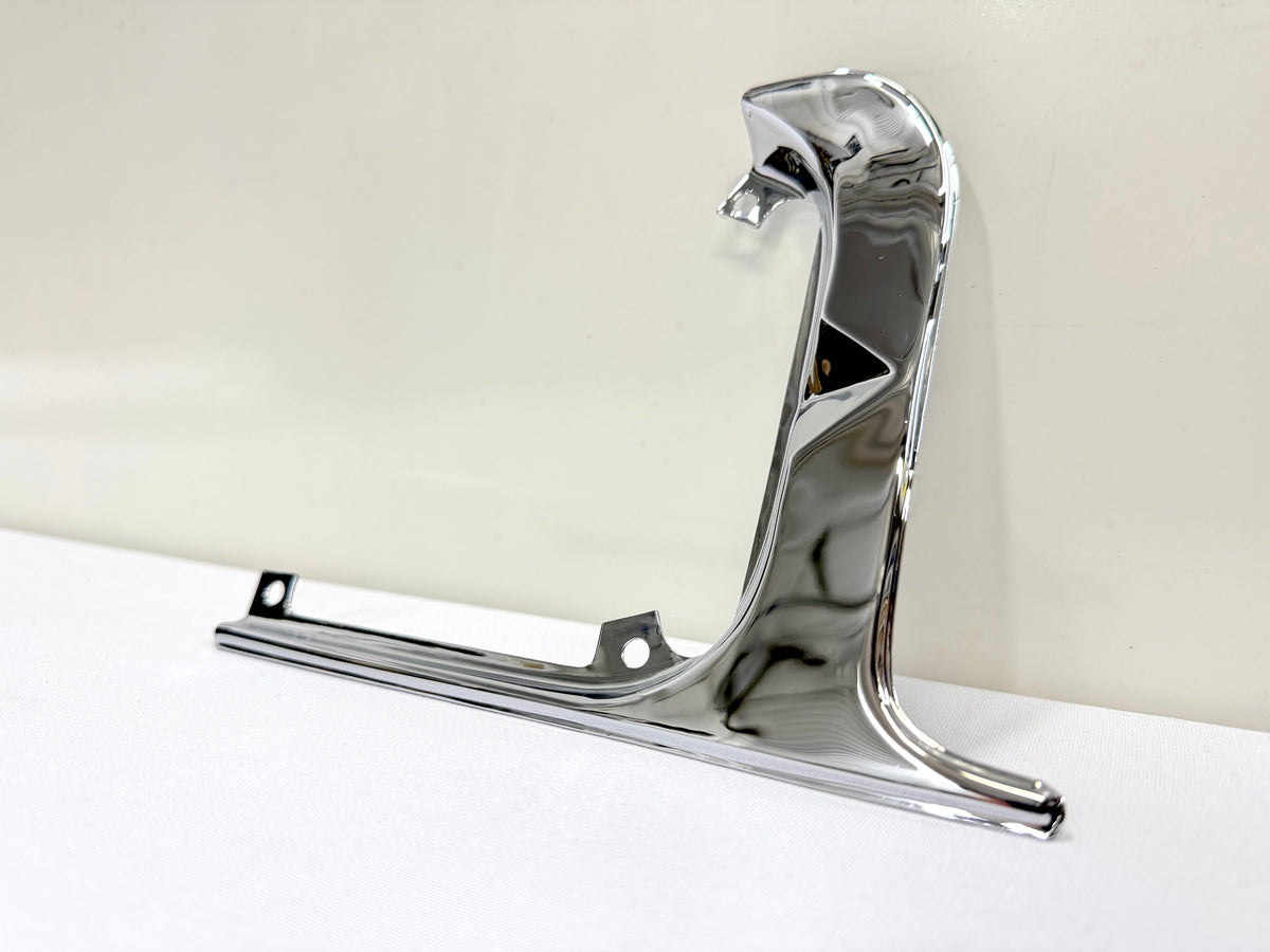 1962-1963 CHEVROLET CHEVY IMPALA BEL AIR BISCAYNE GAS DOOR GUARD 1PC / STAINLESS STEEL [NEW][TRIPLE CHROME PLATED]