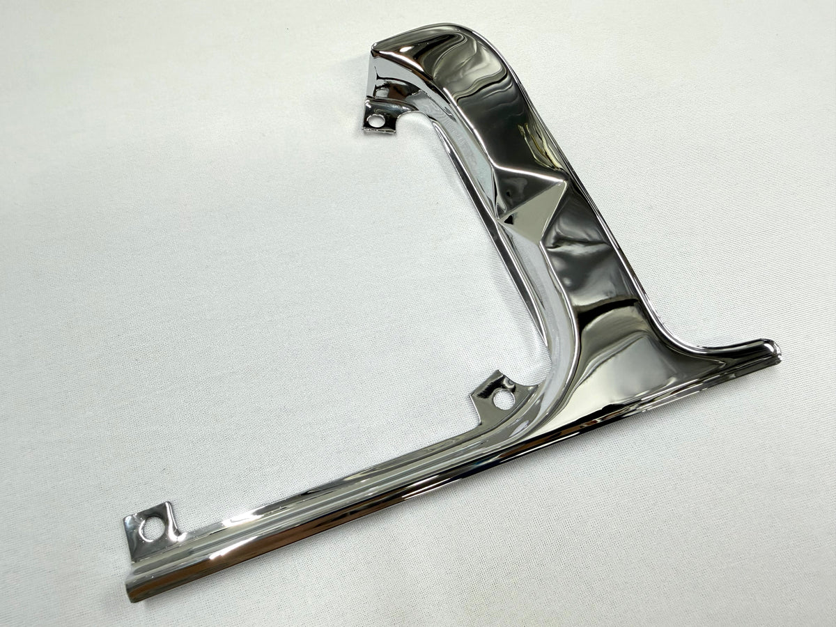 1962-1963 CHEVROLET CHEVY IMPALA BEL AIR BISCAYNE GAS DOOR GUARD 1PC / STAINLESS STEEL [NEW][TRIPLE CHROME PLATED]