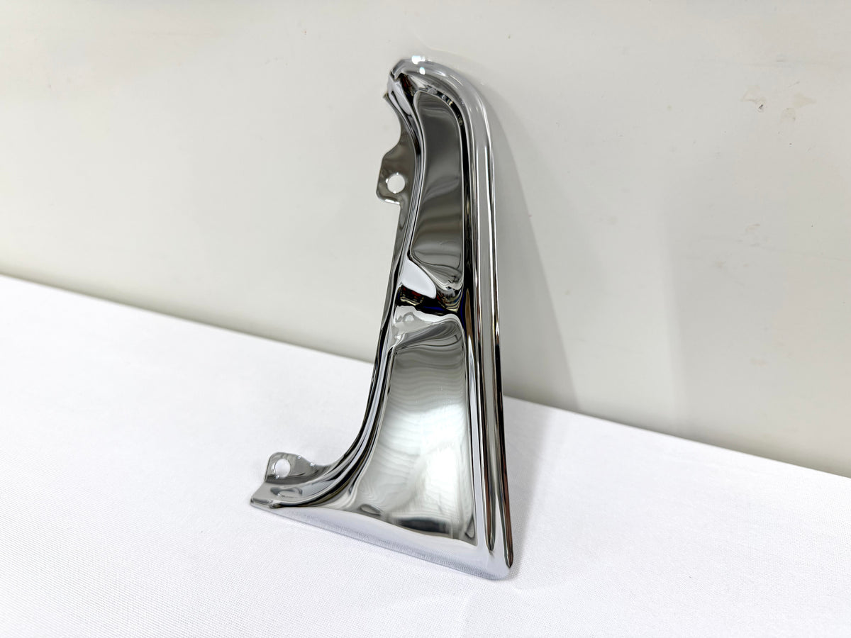 1964 CHEVROLET CHEVY IMPALA BEL AIR BISCAYNE STANDARD (NON SS) GAS DOOR GUARD 1PC / STAINLESS STEEL [NEW][TRIPLE CHROME PLATED]