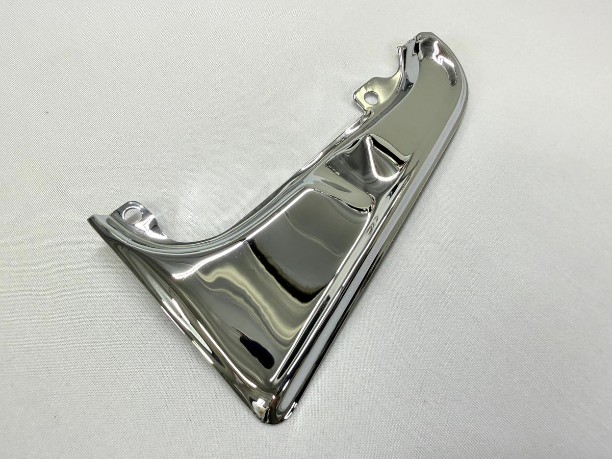 1964 CHEVROLET CHEVY IMPALA BEL AIR BISCAYNE STANDARD (NON SS) GAS DOOR GUARD 1PC / STAINLESS STEEL [NEW][TRIPLE CHROME PLATED]